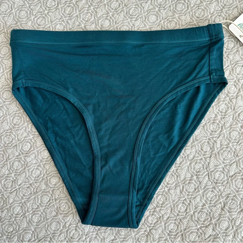 NEW! Richer Poorer Women’s High Waist Brief Reflecting Pond Teal Size S NWT